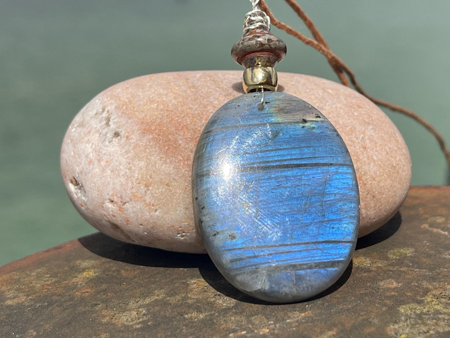 Labradorite necklace, labradorite jewellery, boho gift for her, unusual necklace, ethical jewellery, handmade necklace, labradorite pendant