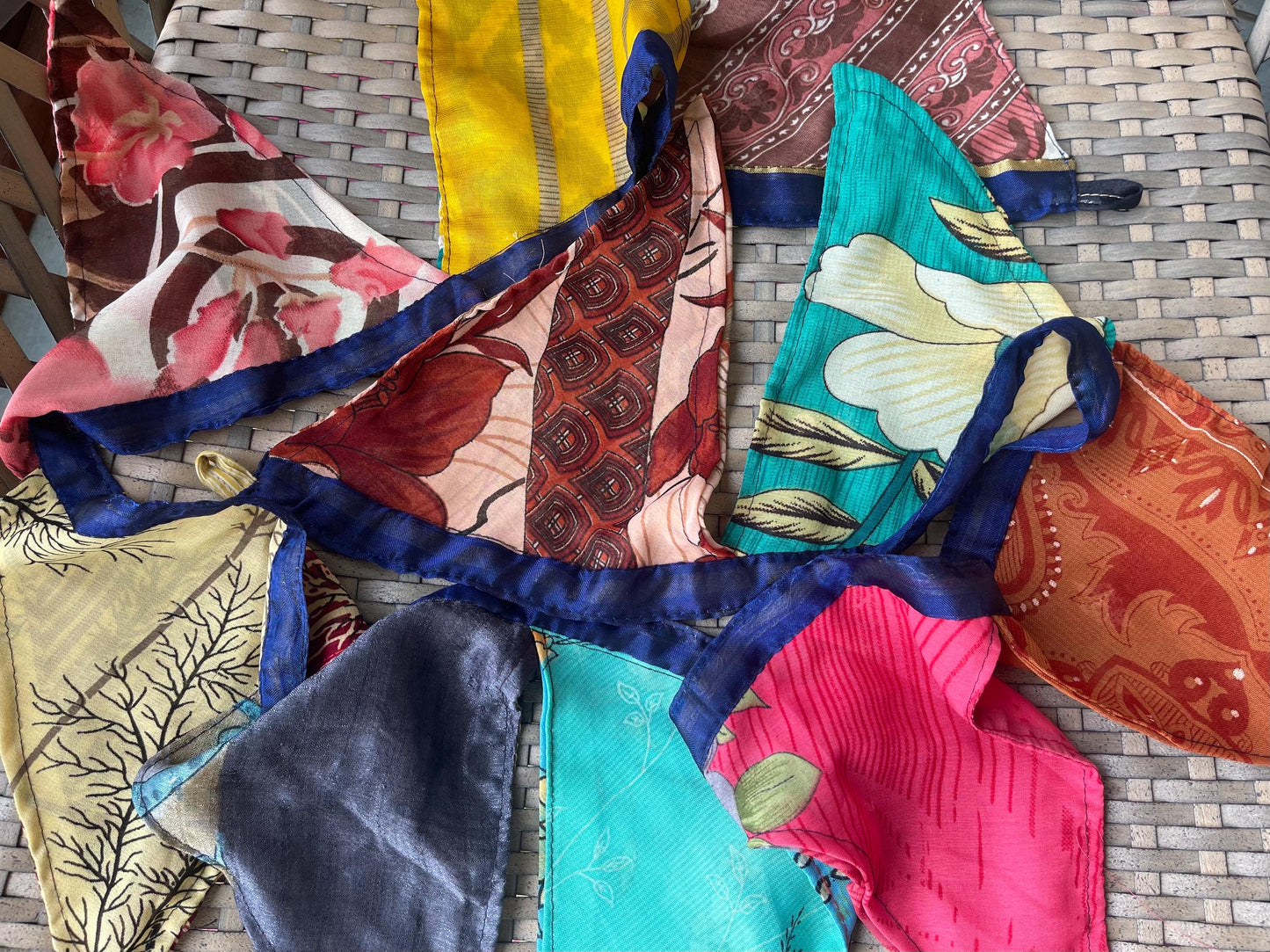 PICK YOUR OWN  Recycled Sari Bunting. Eco-Friendly Boho Party Decorations.