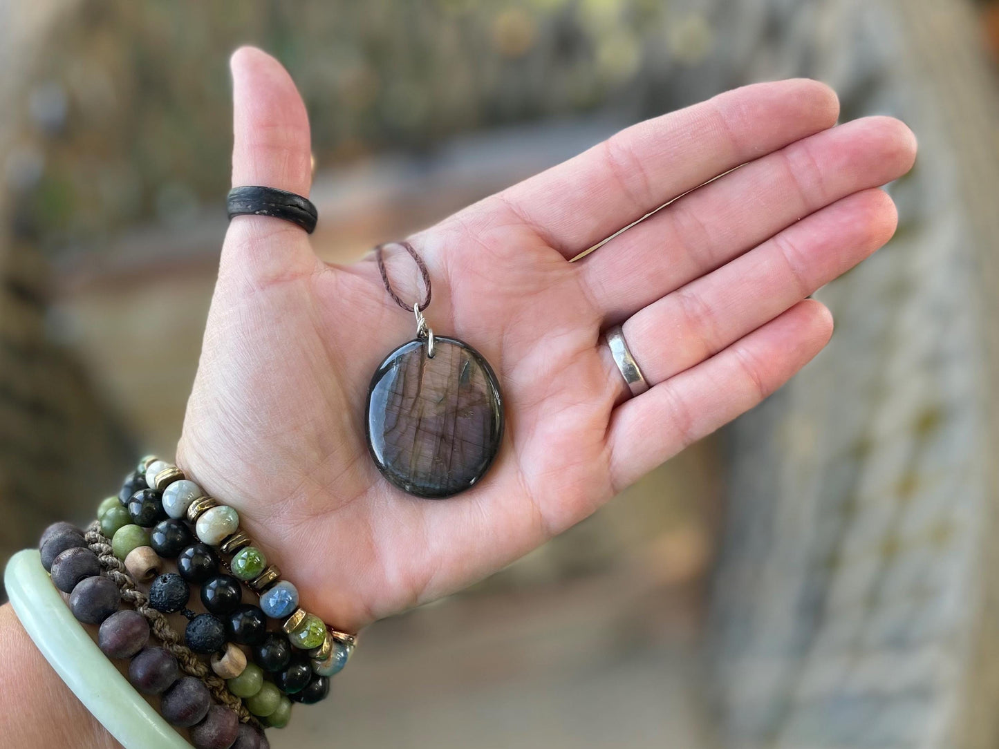 Labradorite necklace, labradorite jewellery. Unusual necklace, boho gift for her, hippy jewellery, labradorite pendant, eco conscious gift