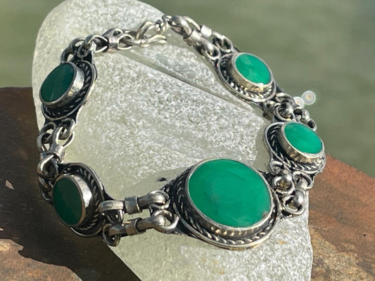 Stunning green bracelet. Green enamel bracelet, green jewellery, green bangle. Statement bracelet. Boho jewellery. Boho gift for her.