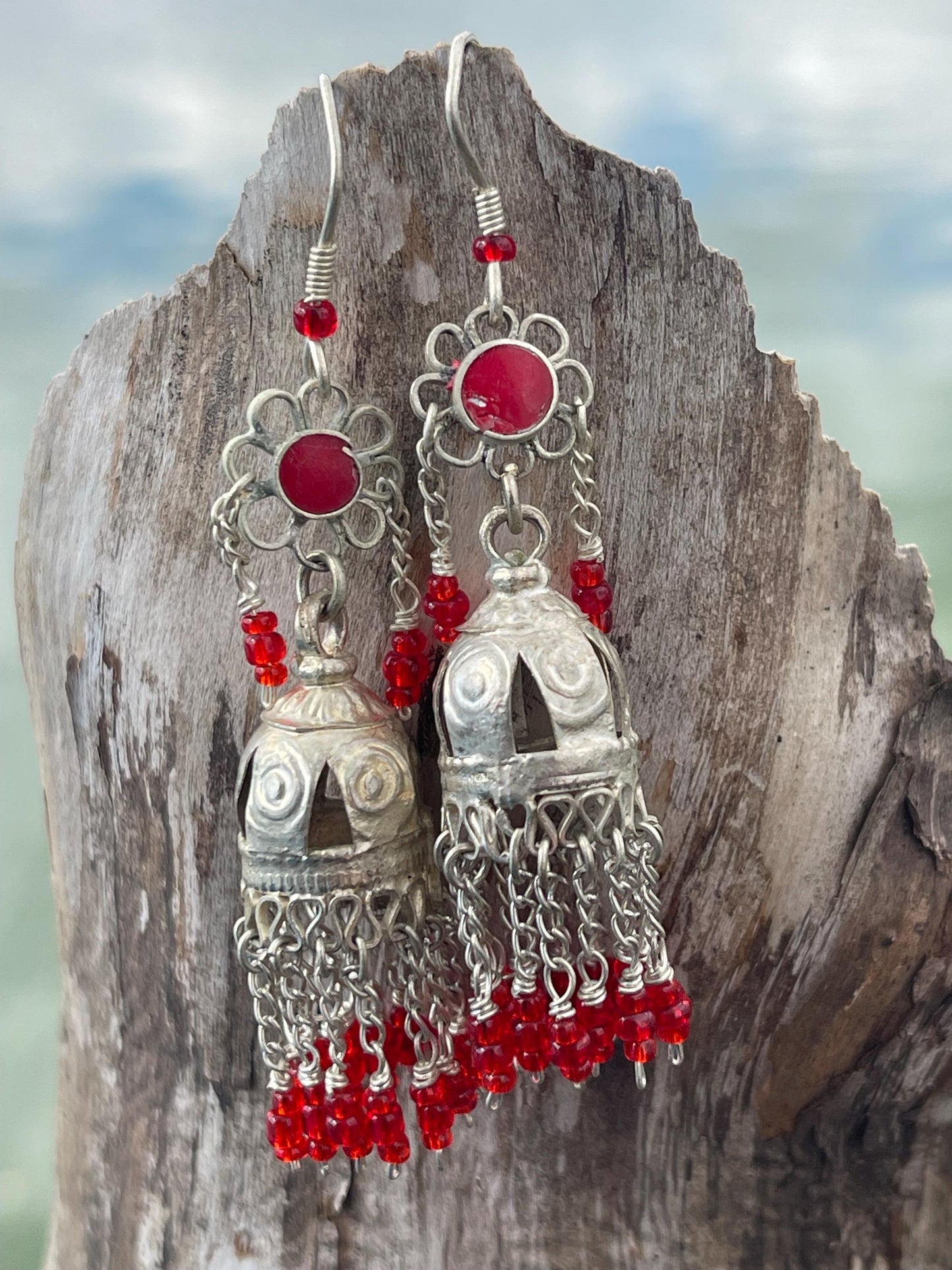 Gypsy jewellery, goddess earrings, goddess jewellery. vintage jewellery, ethical jewellery,  gypsy earrings, tassel earrings, boho jewellery