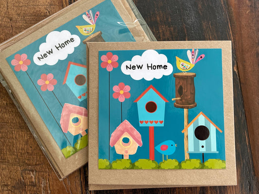 Recycled new home card, welcome to your new home, moving home card, moving house card, new house card, eco friendly new home cards.