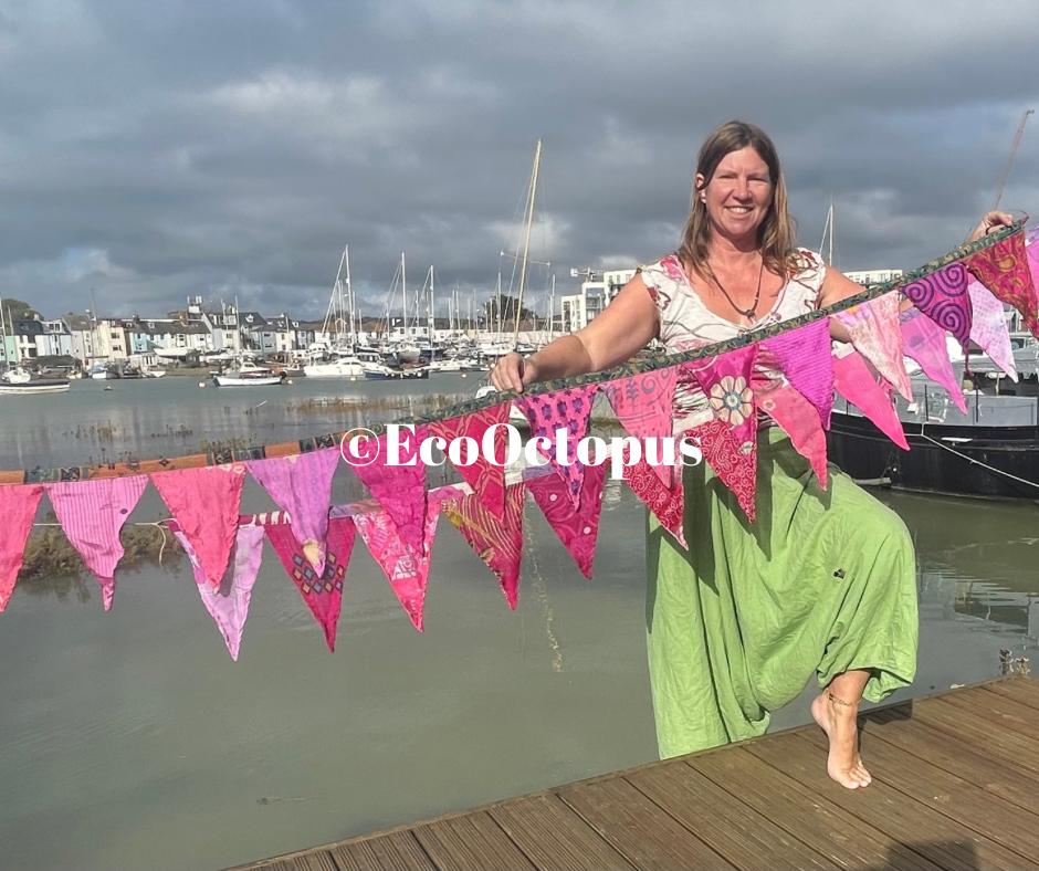 PINK bunting. Boho bunting for parties, weddings, hime and garden.