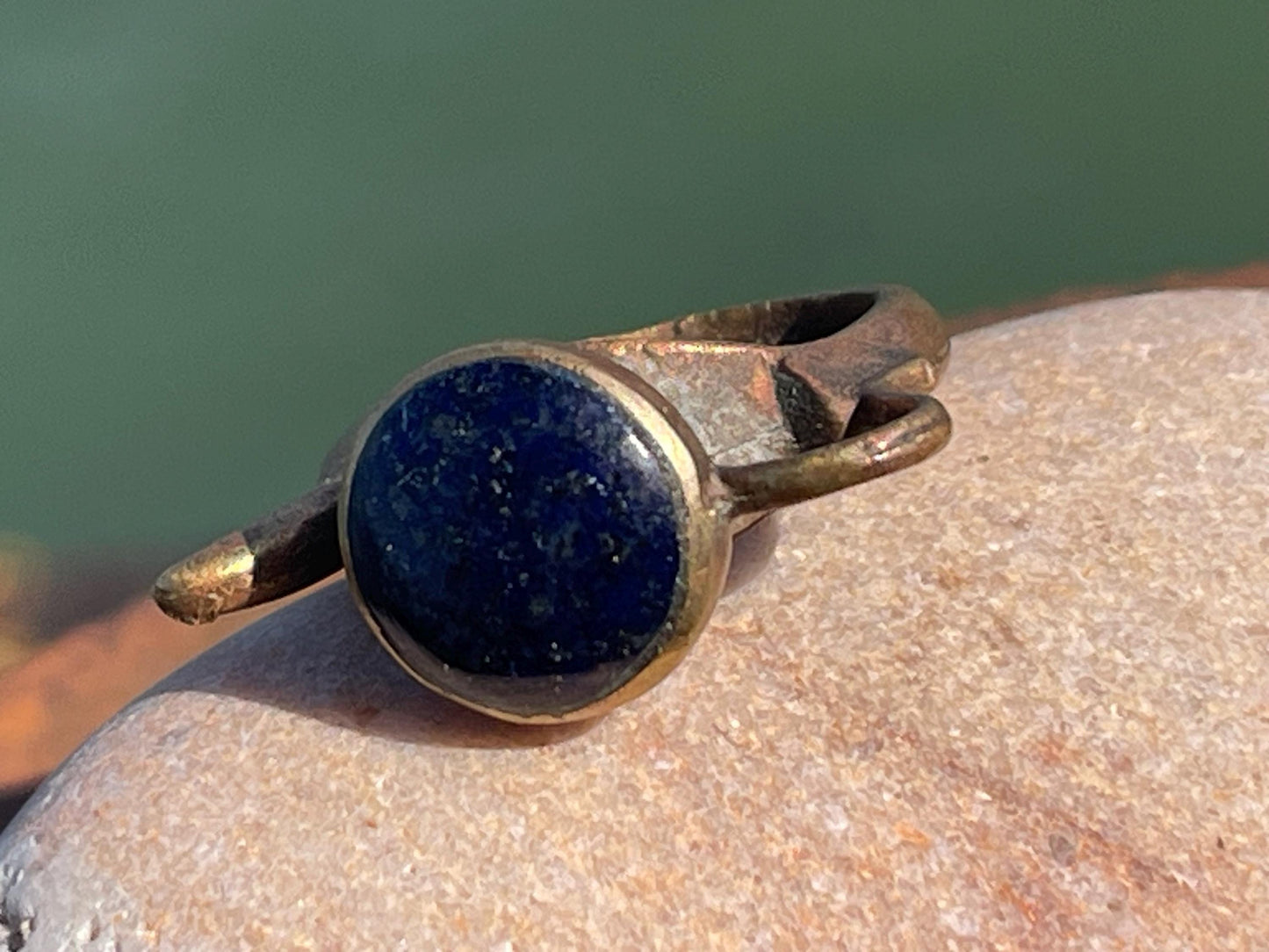 Romantic lapis lazuli ring, lapis jewellery, blue gemstone ring, boho ring, romantic gift for her. Ethical jewellery, gypsy ring