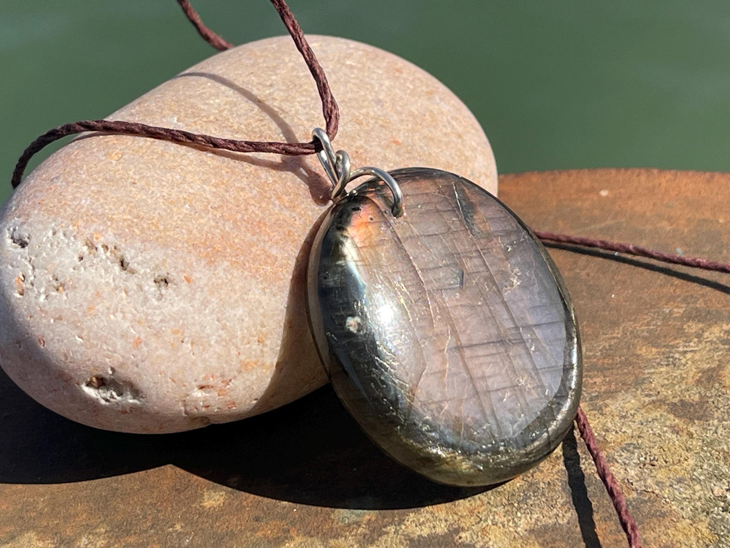 Labradorite necklace, labradorite jewellery. Unusual necklace, boho gift for her, hippy jewellery, labradorite pendant, eco conscious gift