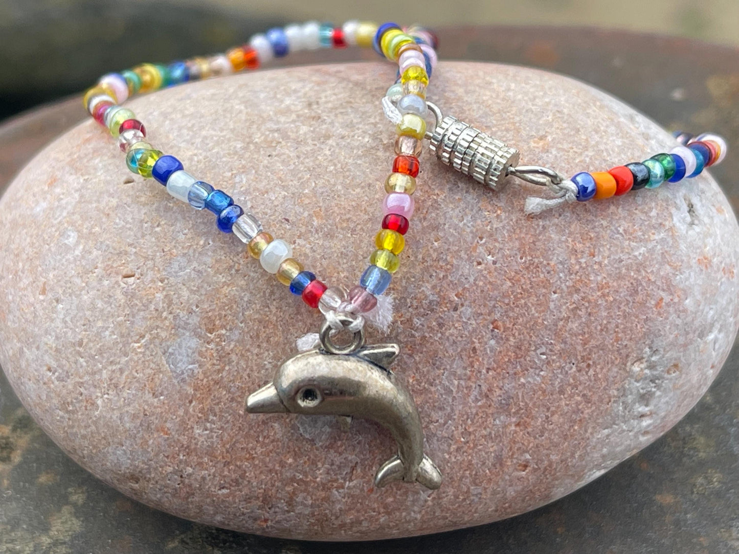 Eco-Friendly Dolphin Anklet | Unique Recycled Surf Jewellery Gift for Her