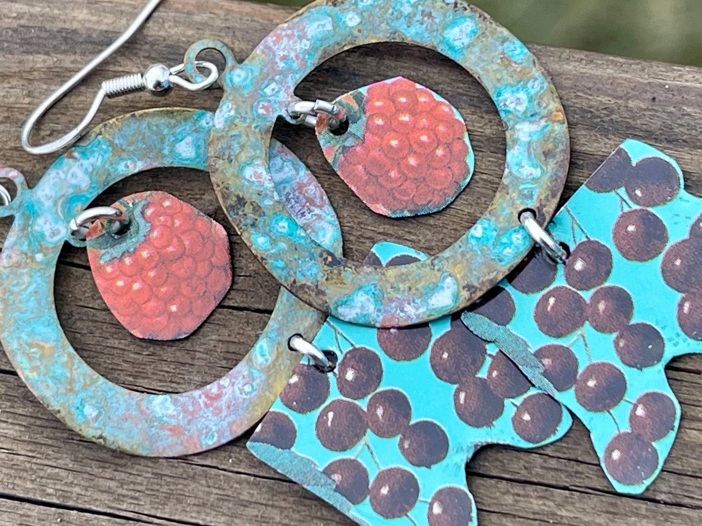 Fruity jewellery! Fun jewellery, funky earrings, unique earrings, eco friendly jewellery, ethical gift ideas, ethical jewellery, eco gifts