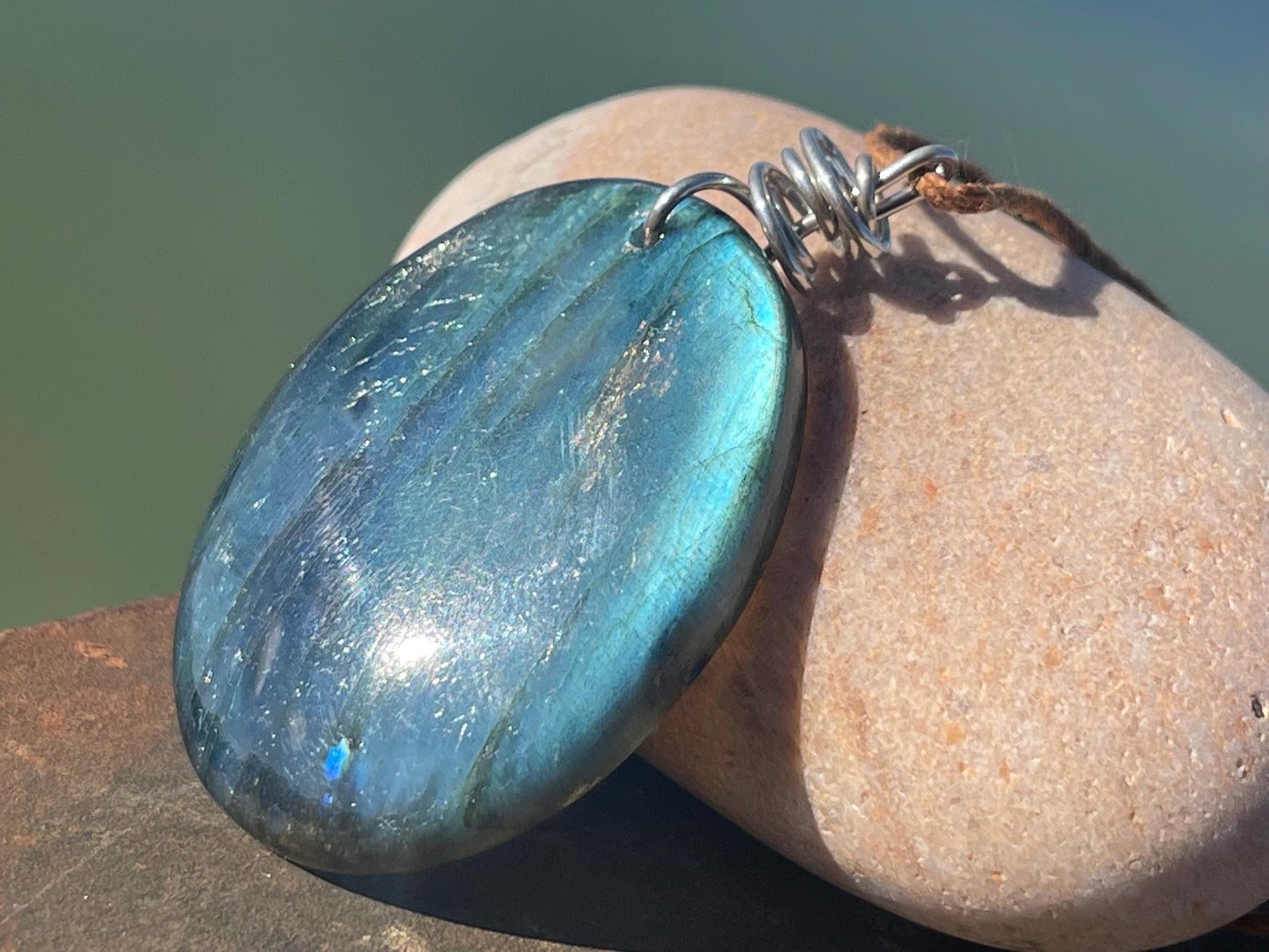 Labradorite necklace, labradorite jewellery, boho gift for her, unusual necklace, ethical jewellery, handmade necklace, labradorite pendant