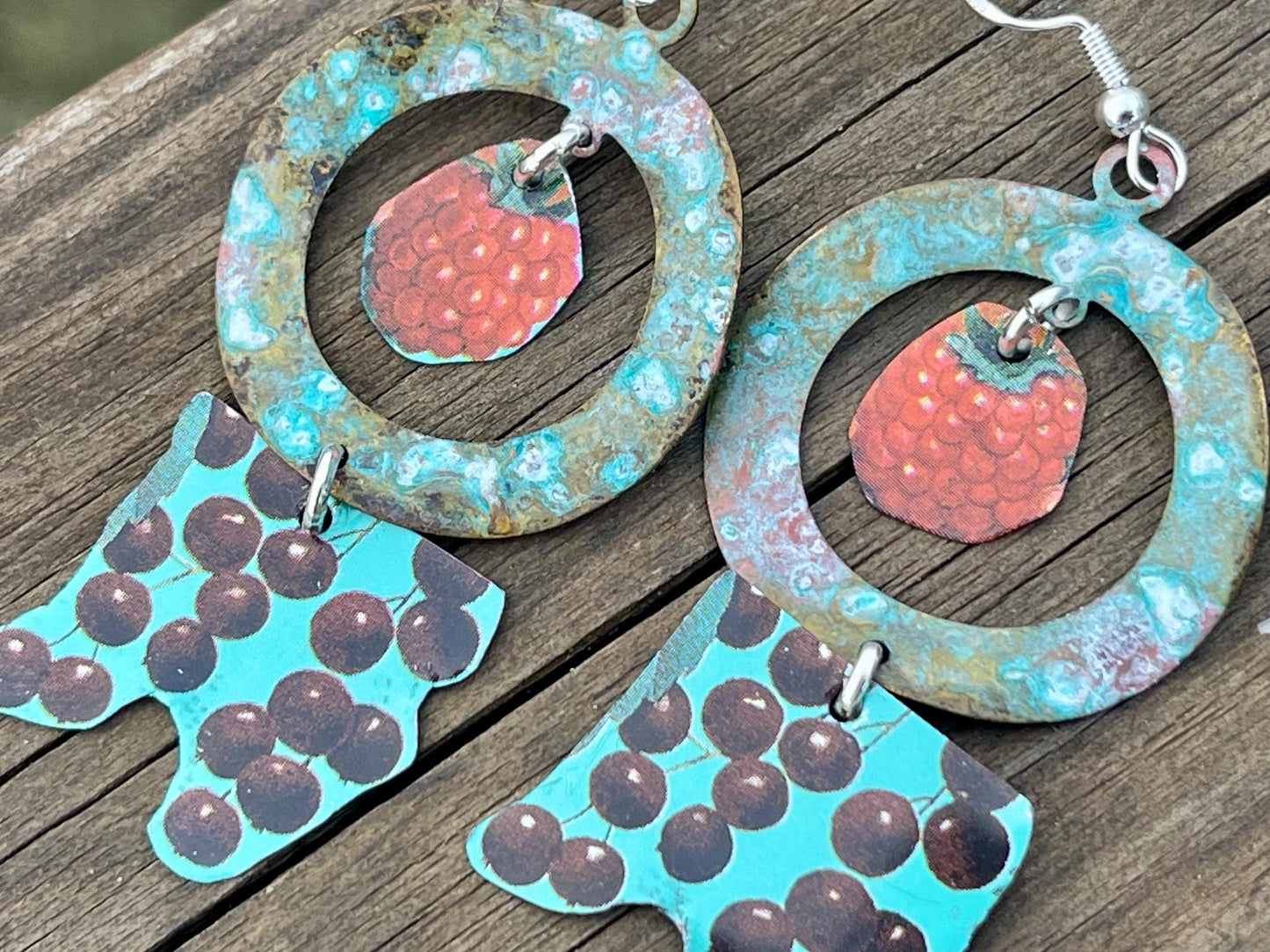 Fruity jewellery! Fun jewellery, funky earrings, unique earrings, eco friendly jewellery, ethical gift ideas, ethical jewellery, eco gifts