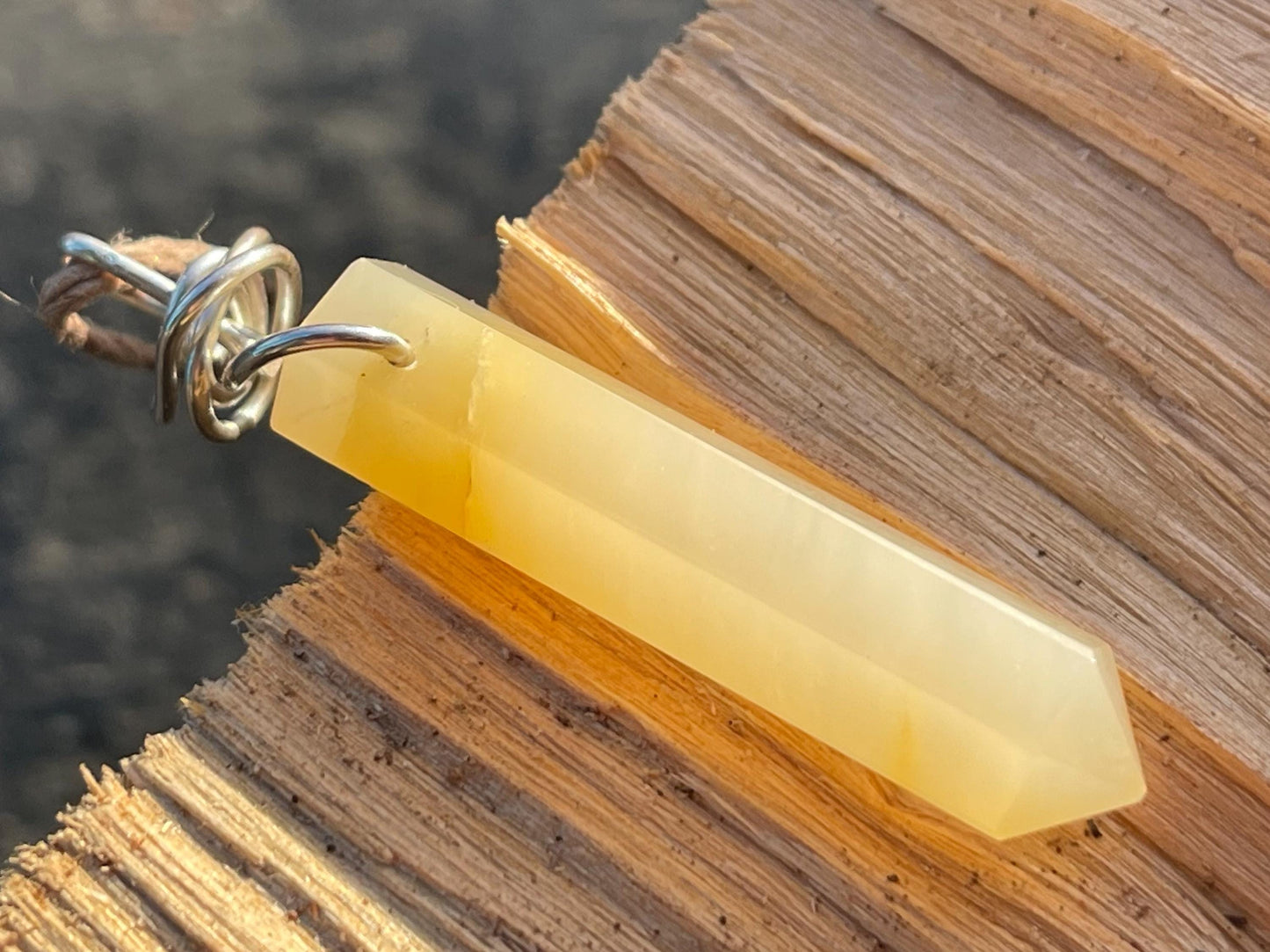 Lemon quartz necklaces, romantic gift for her, smokey quartz pendant, boho pendants, handmade necklace, gift for him, ethical jewellery