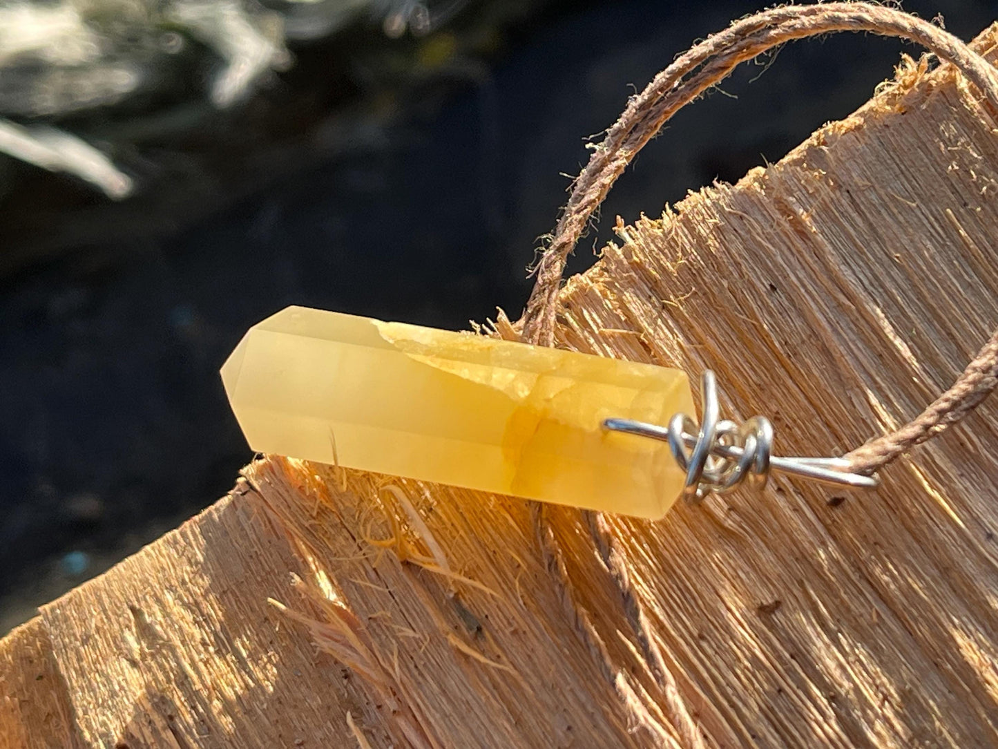 Lemon quartz necklaces, romantic gift for her, smokey quartz pendant, boho pendants, handmade necklace, gift for him, ethical jewellery