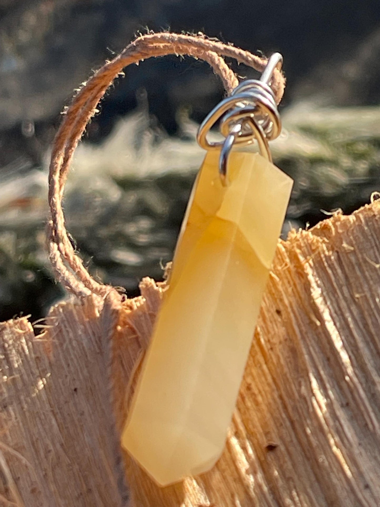 Lemon quartz necklaces, romantic gift for her, smokey quartz pendant, boho pendants, handmade necklace, gift for him, ethical jewellery