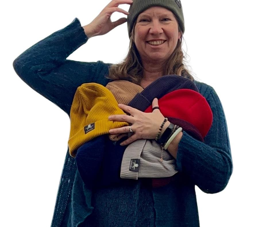 PLUM. Eco friendly beanies. Made with 100% organically grown cotton.