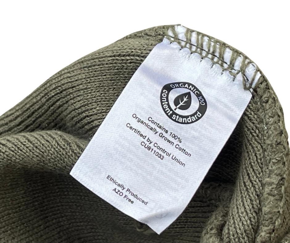 SAGE. Umweltfreundliche Beanies. Hergestellt aus 100 % biologisch angebauter Baumwolle.