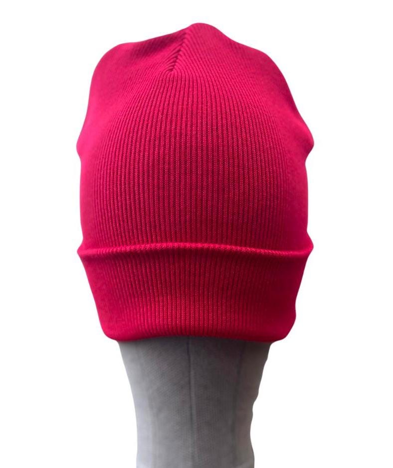 BIG RED. Eco friendly beanies. Made with 100% organically grown cotton.