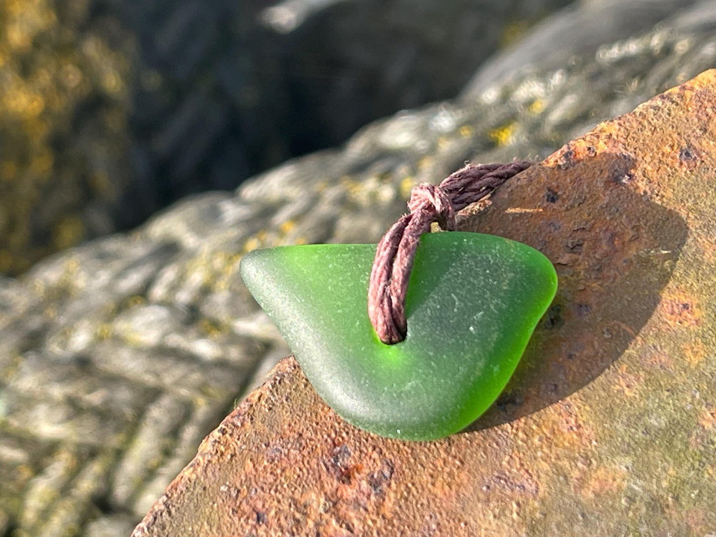 Sea glass pendants, eco friendly necklace, hippy necklace, gift for him, gift for her, recycled necklace, eco friendly jewellery, boho gifts