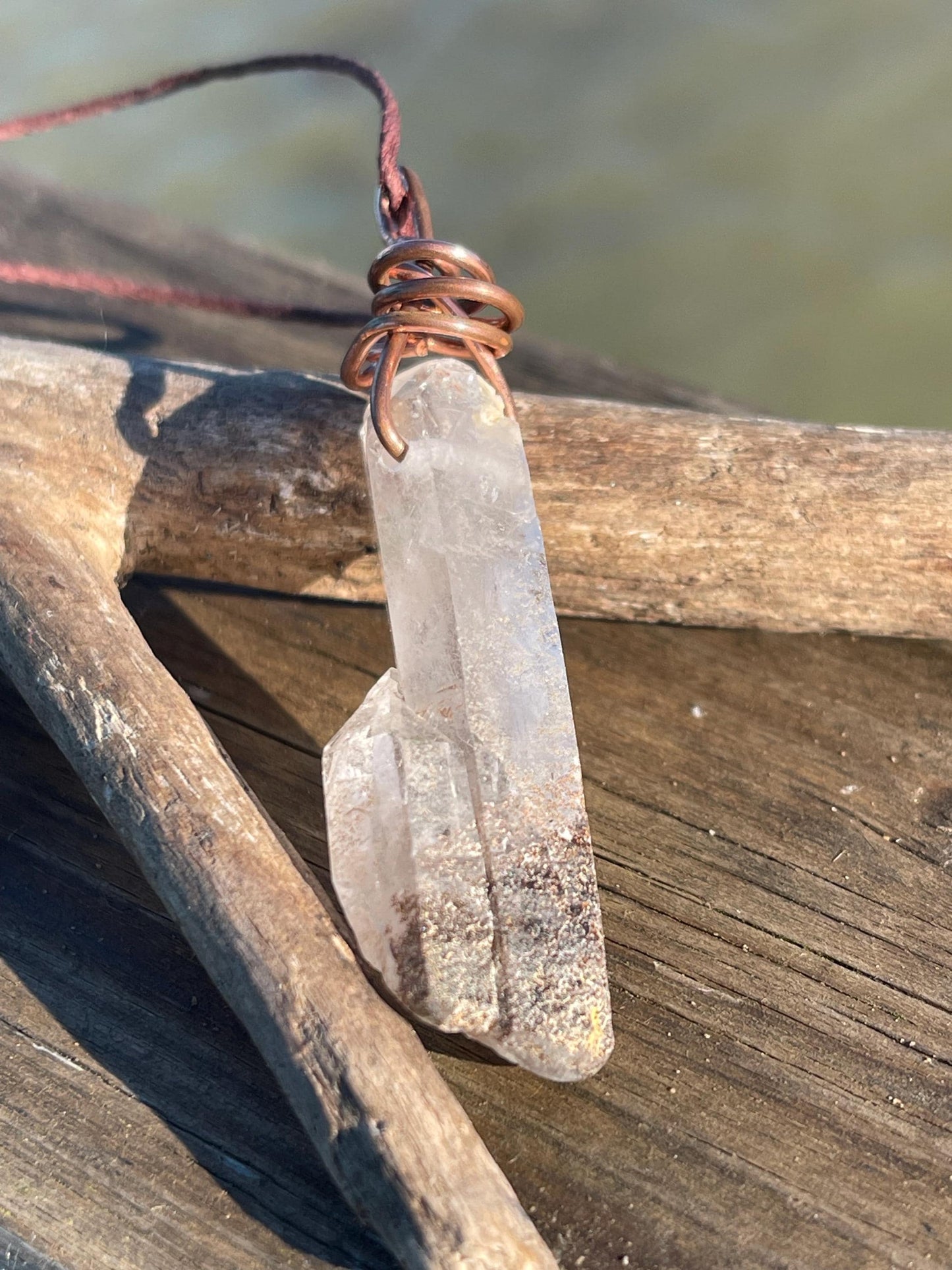 Raw Smokey Quartz Necklace. Unique jewellery. Smokey quartz pendant, boho pendants, handmade necklace, gift for him, ethical jewellery