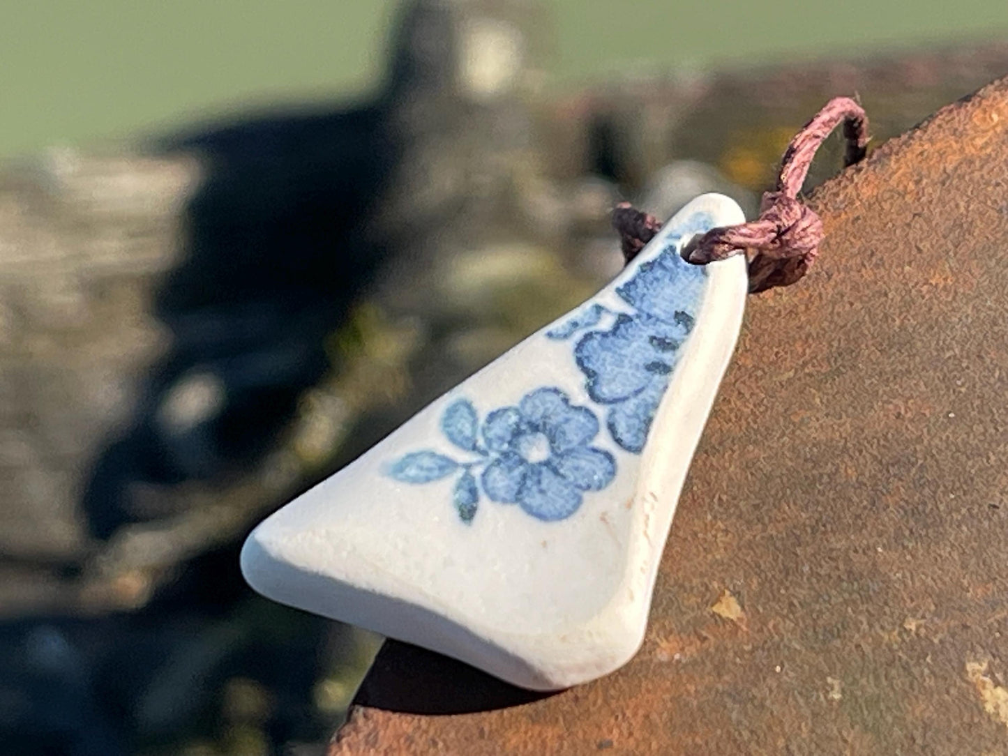 Ethically sourced pottery pendants. Recycled necklace, unique boho gift for her, ethical jewellery, recycled pendants eco friendly jewellery