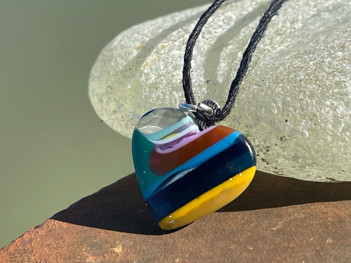 Surfite Pendants. A waste product created when making surf boards. Gift for surfer, unique gifts. I love surfing. Surf necklace. Heart