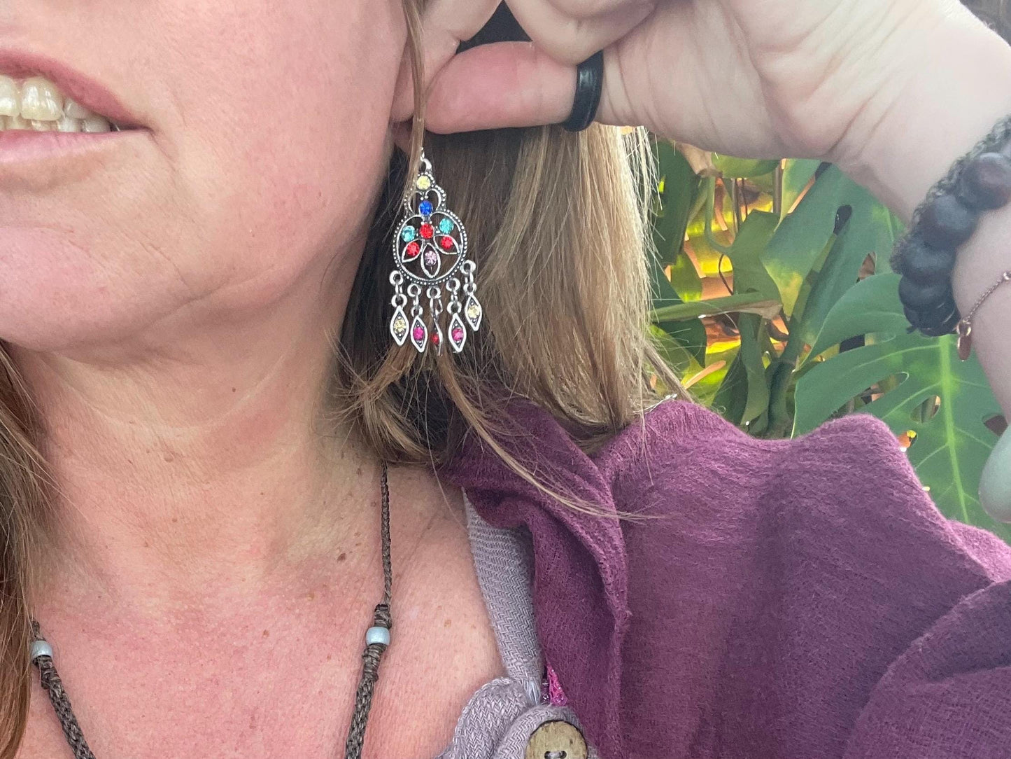 Gypsy jewellery, vintage jewellery, ethical jewellery, gypsy earrings, tassel earrings, boho jewellery, eco friendly jewellery.