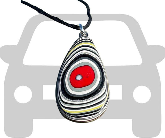 Fordite Pendant. An eco product created from waste car spray. Unique gift for him. Gift for car lover. Unique gifts for men. Gift for a man