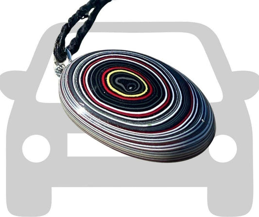 Fordite Pendant. An eco product created from waste car spray. Unique gift for him. Gift for car lover. Unique gifts for men. Gift for a man