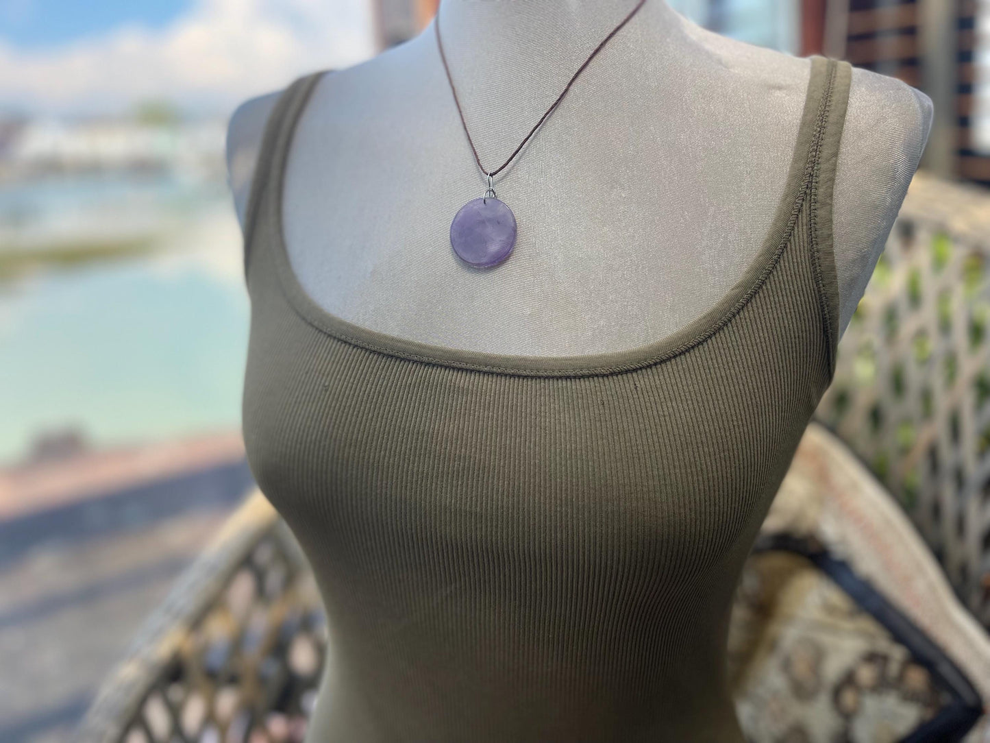 Amethyst pendant, amethyst necklace, amethyst jewellery, gift for him, boho handmade necklace,  romantic gift for her, ethical jewellery