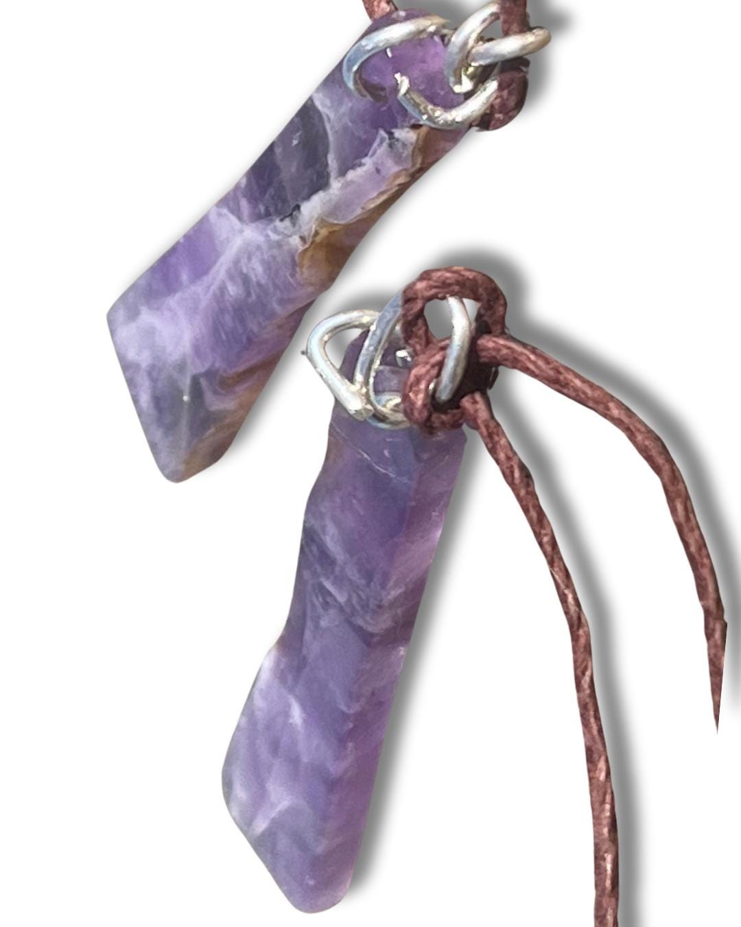 Amethyst pendant, amethyst necklace, amethyst jewellery, gift for him, boho handmade necklace,  romantic gift for her, ethical jewellery