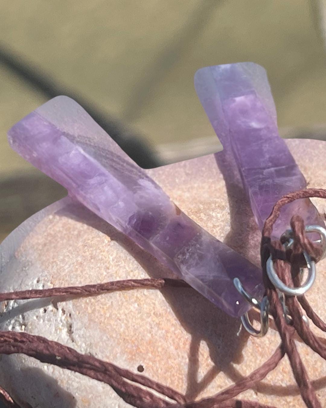 Amethyst pendant, amethyst necklace, amethyst jewellery, gift for him, boho handmade necklace,  romantic gift for her, ethical jewellery