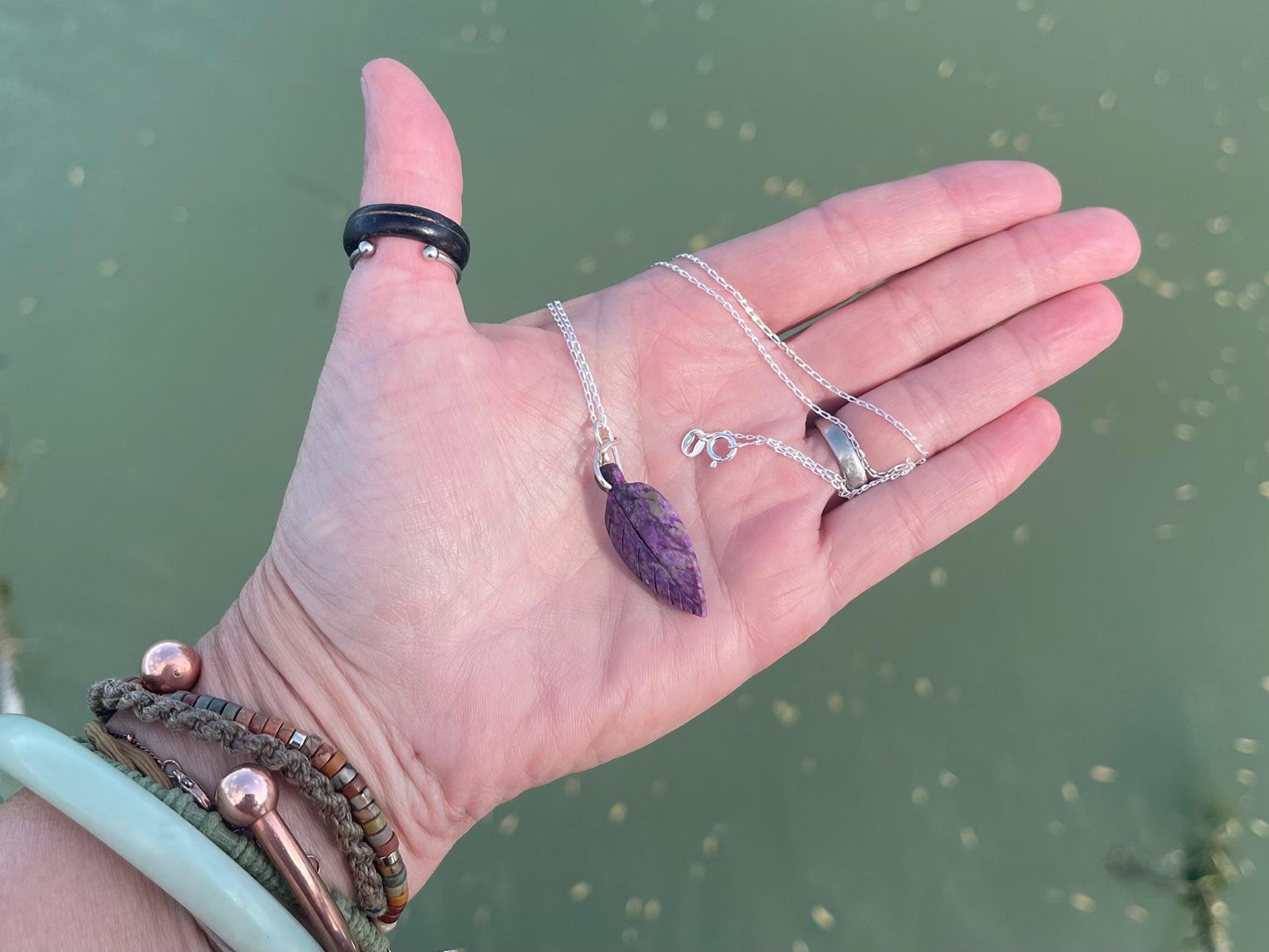 Amethyst pendant, amethyst necklace, amethyst jewellery, unusual gift for him, boho handmade necklace, romantic gift for her, boho pendant