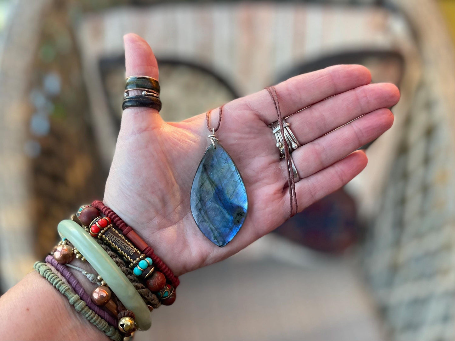 Labradorite necklace, labradorite jewellery, boho gift for her, unusual necklace, ethical jewellery, handmade necklace, labradorite pendant