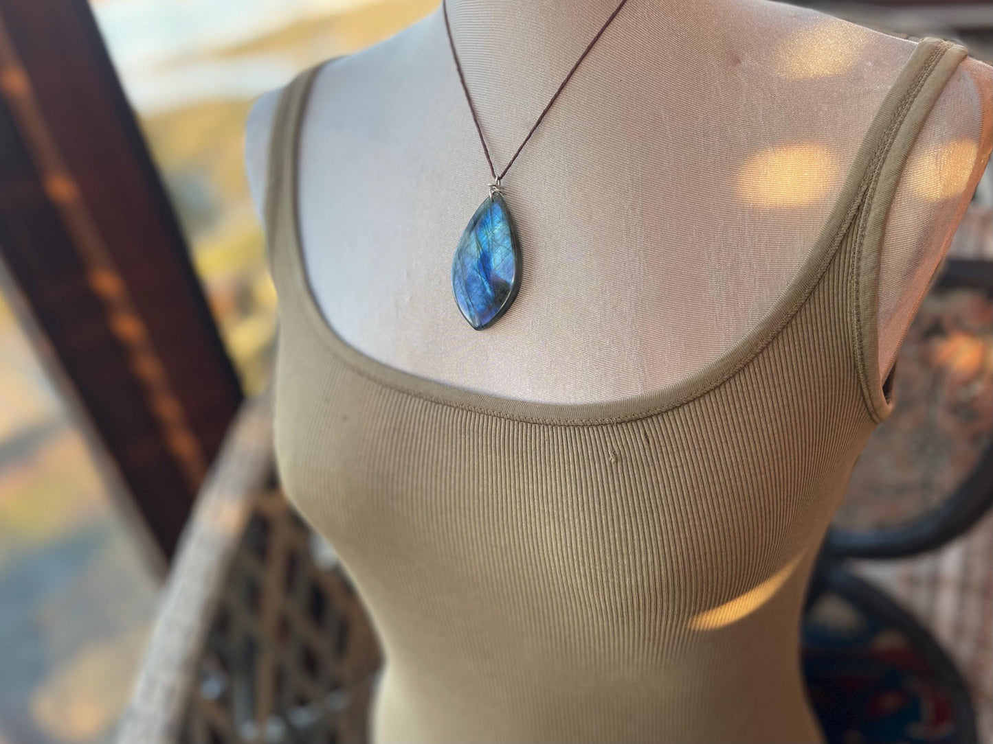 Labradorite necklace, labradorite jewellery, boho gift for her, unusual necklace, ethical jewellery, handmade necklace, labradorite pendant