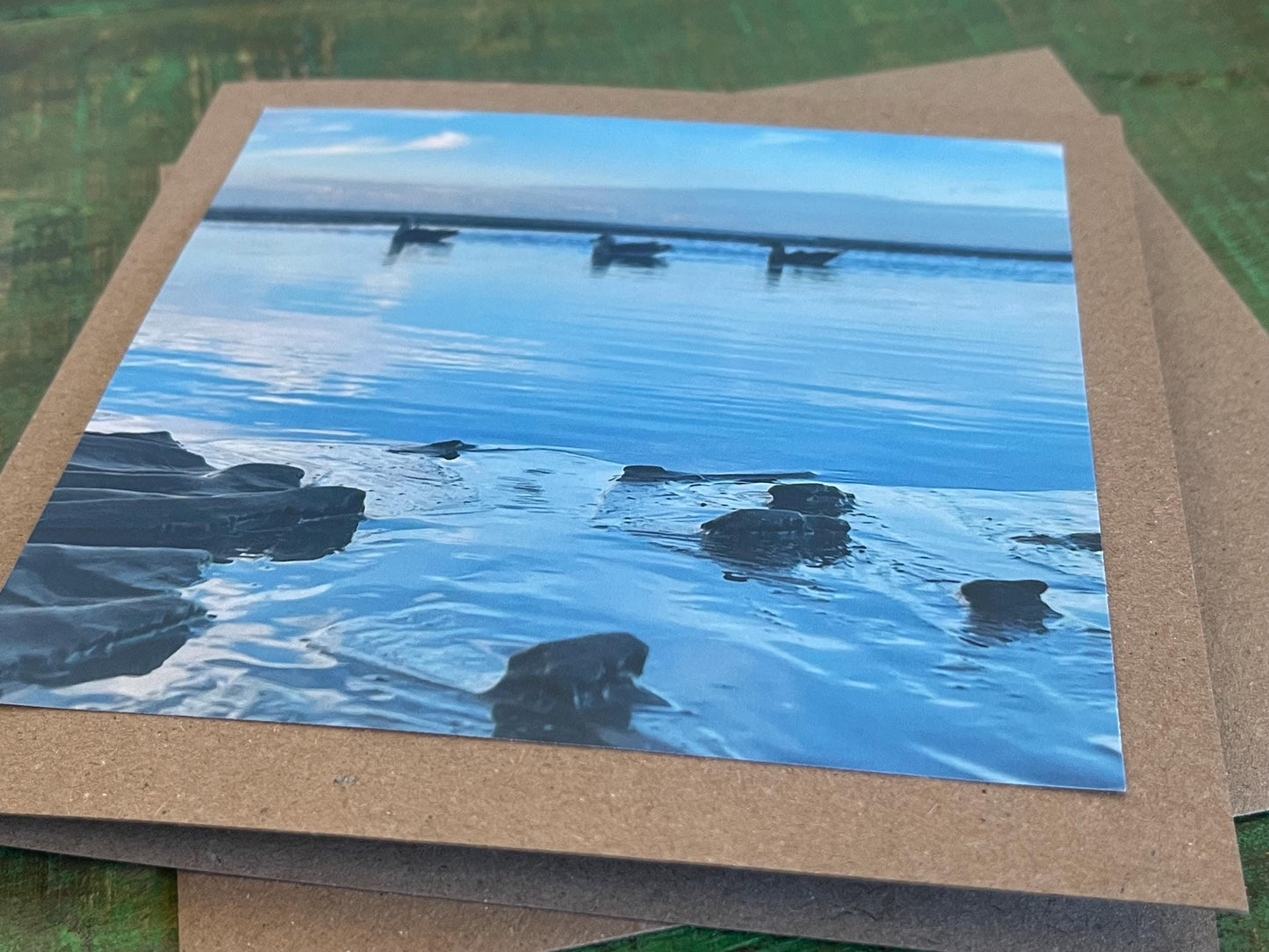 Seagull card, recycled card, birthday card, recycled card. Eco friendly card. Handmade card. Unusual Thank you card, blank gift card, bird