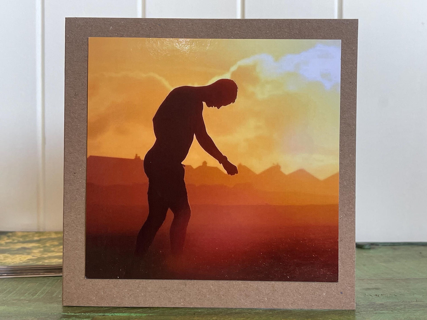 Sunset photo card. Handmade card, recycled card, seaside card, beach card, birthday card, eco friendly cards, eco card, recycled card