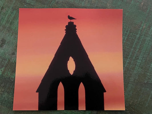 Sunset photo card. Handmade card, recycled card, unusual card, condolence card, birthday card, eco friendly cards, eco card, recycled card