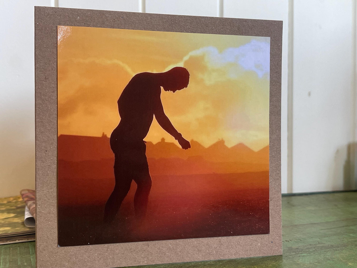 Sunset photo card. Handmade card, recycled card, seaside card, beach card, birthday card, eco friendly cards, eco card, recycled card