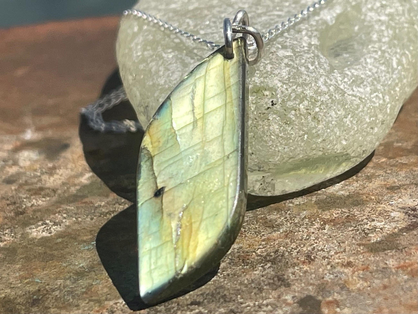Labradorite necklace, labradorite jewellery, boho gift for her, unusual necklace, ethical jewellery, handmade necklace, labradorite pendant