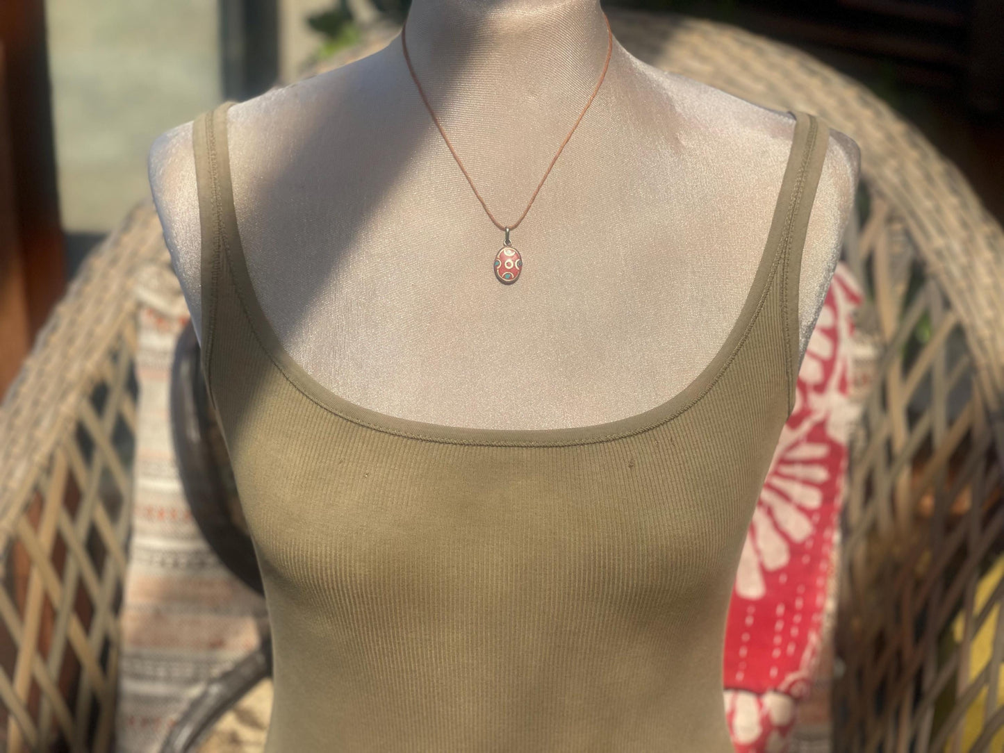 Gypsy jewellery, large red necklace, enamel necklace, vintage jewellery, ethical jewellery, gypsy necklace, boho necklace, large jewellery