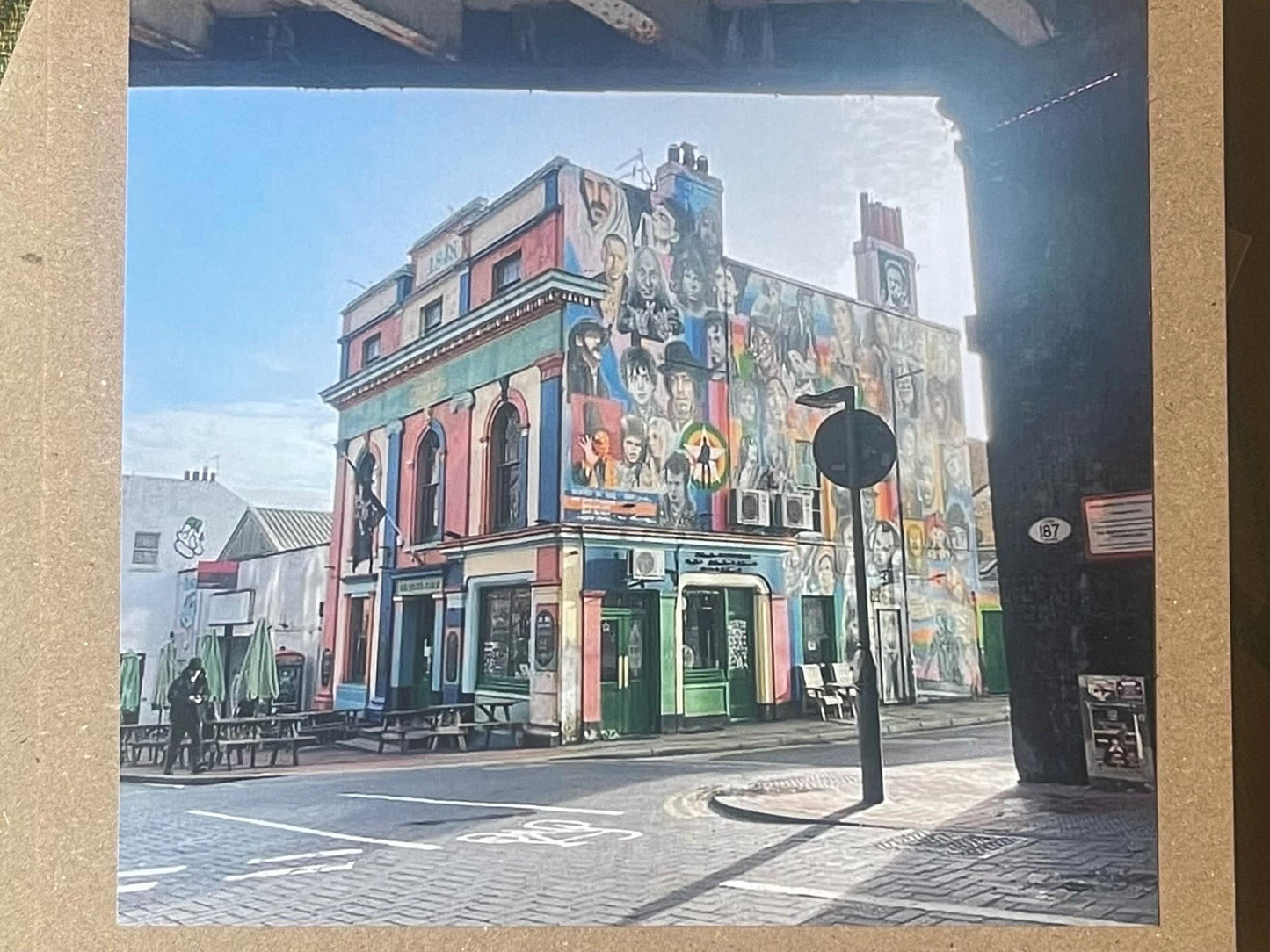 Brighton and hove card. Handmade card, recycled card, Prince Albert pub Brighton. birthday card, eco friendly cards, eco card, recycled card