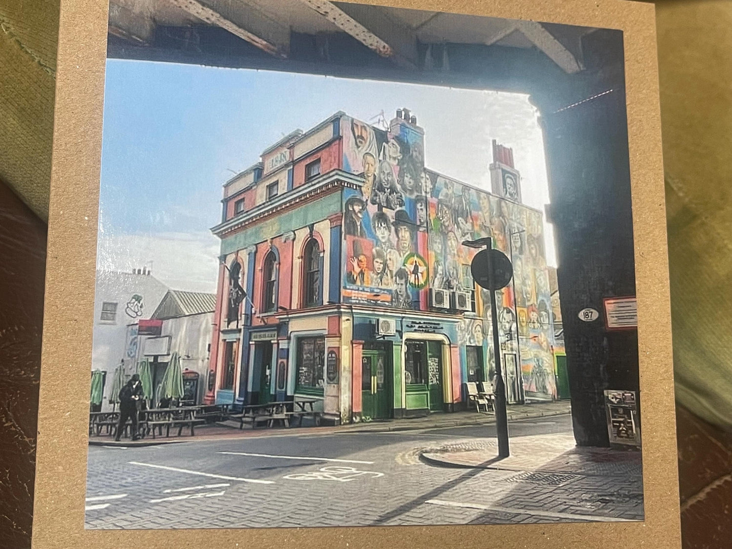 Brighton and hove card. Handmade card, recycled card, Prince Albert pub Brighton. birthday card, eco friendly cards, eco card, recycled card