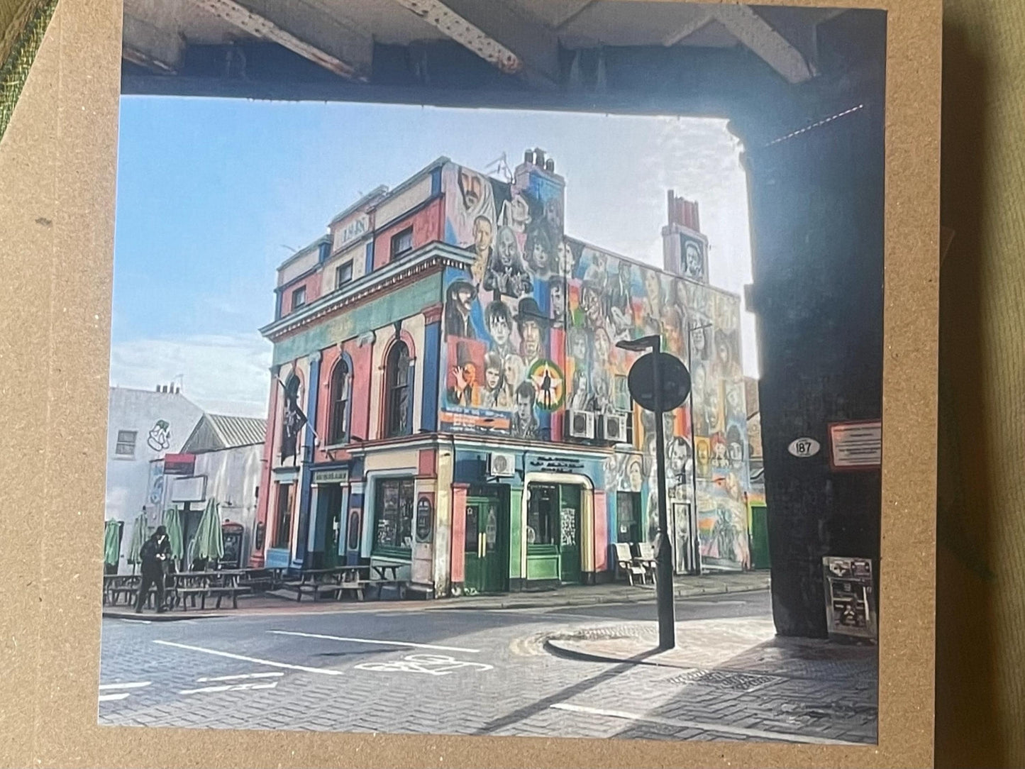 Brighton and hove card. Handmade card, recycled card, Prince Albert pub Brighton. birthday card, eco friendly cards, eco card, recycled card