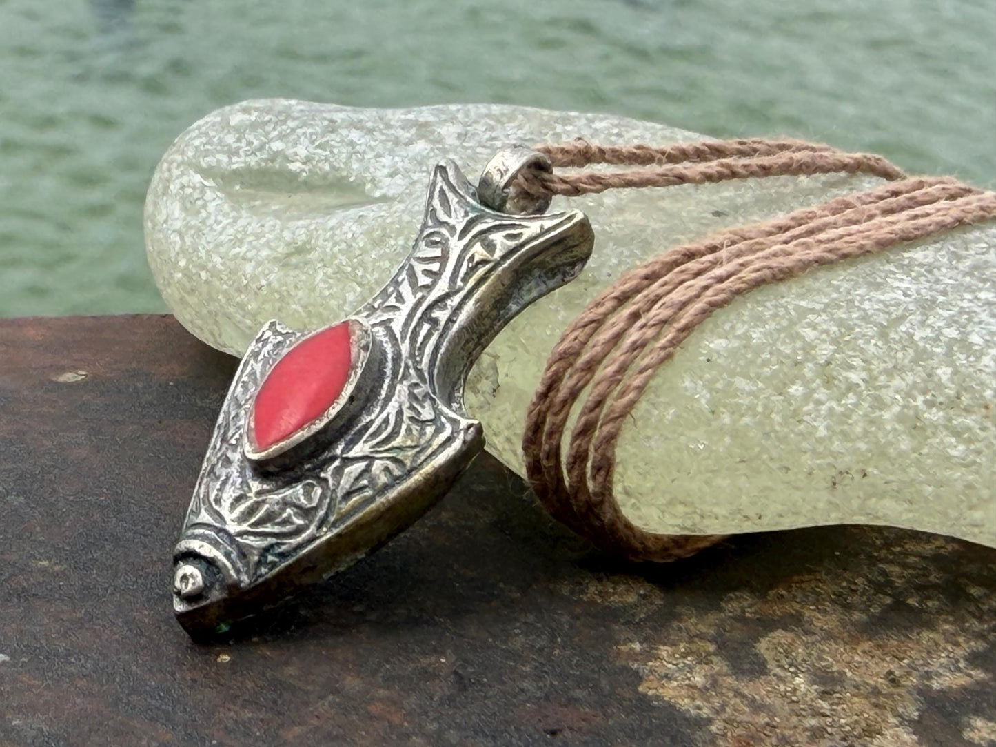 Gypsy jewellery, fish necklace, eco friendly jewellery, vintage jewellery, ethical jewellery, fish pendant, boho necklace, unique necklace