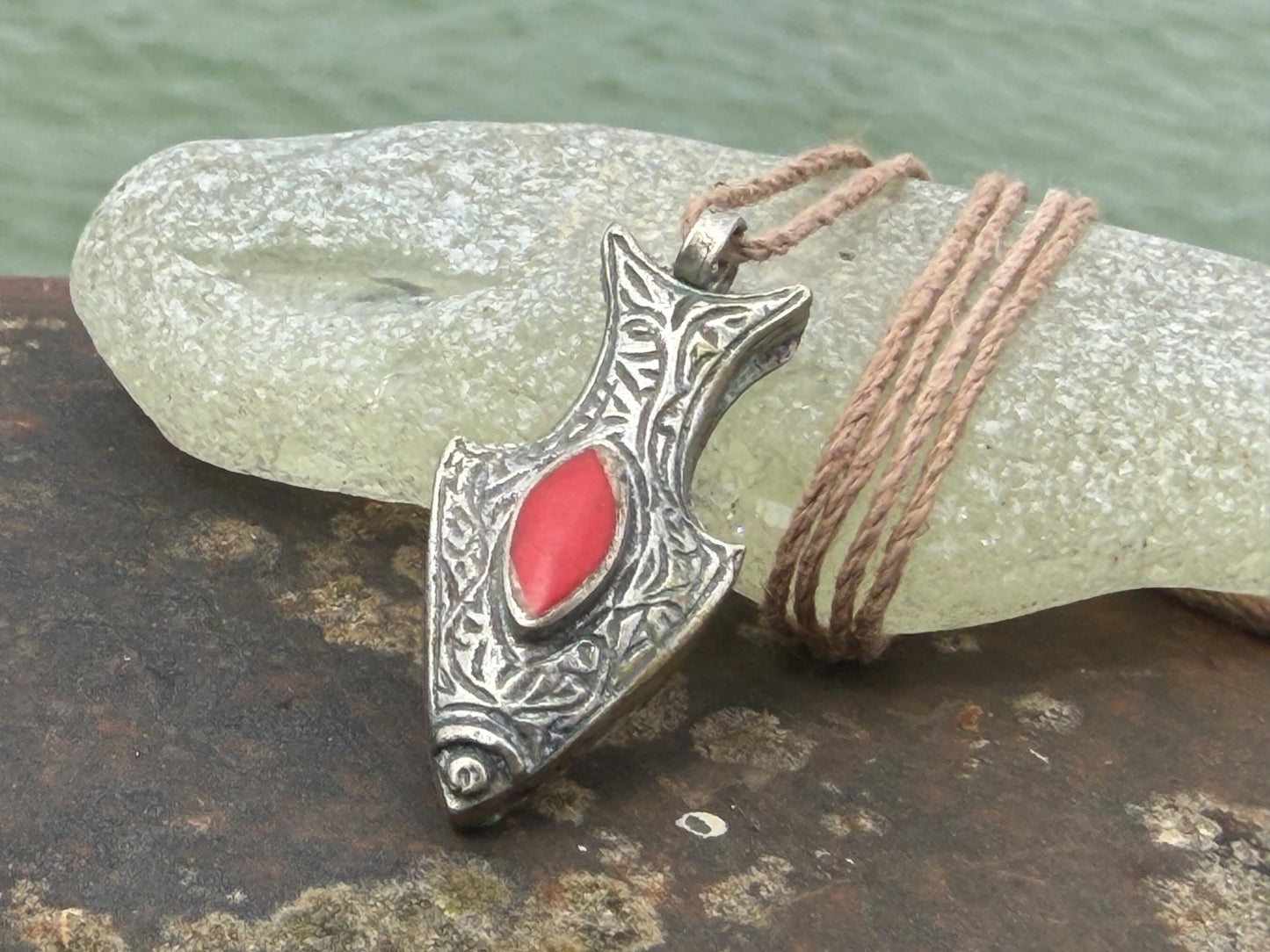 Gypsy jewellery, fish necklace, eco friendly jewellery, vintage jewellery, ethical jewellery, fish pendant, boho necklace, unique necklace