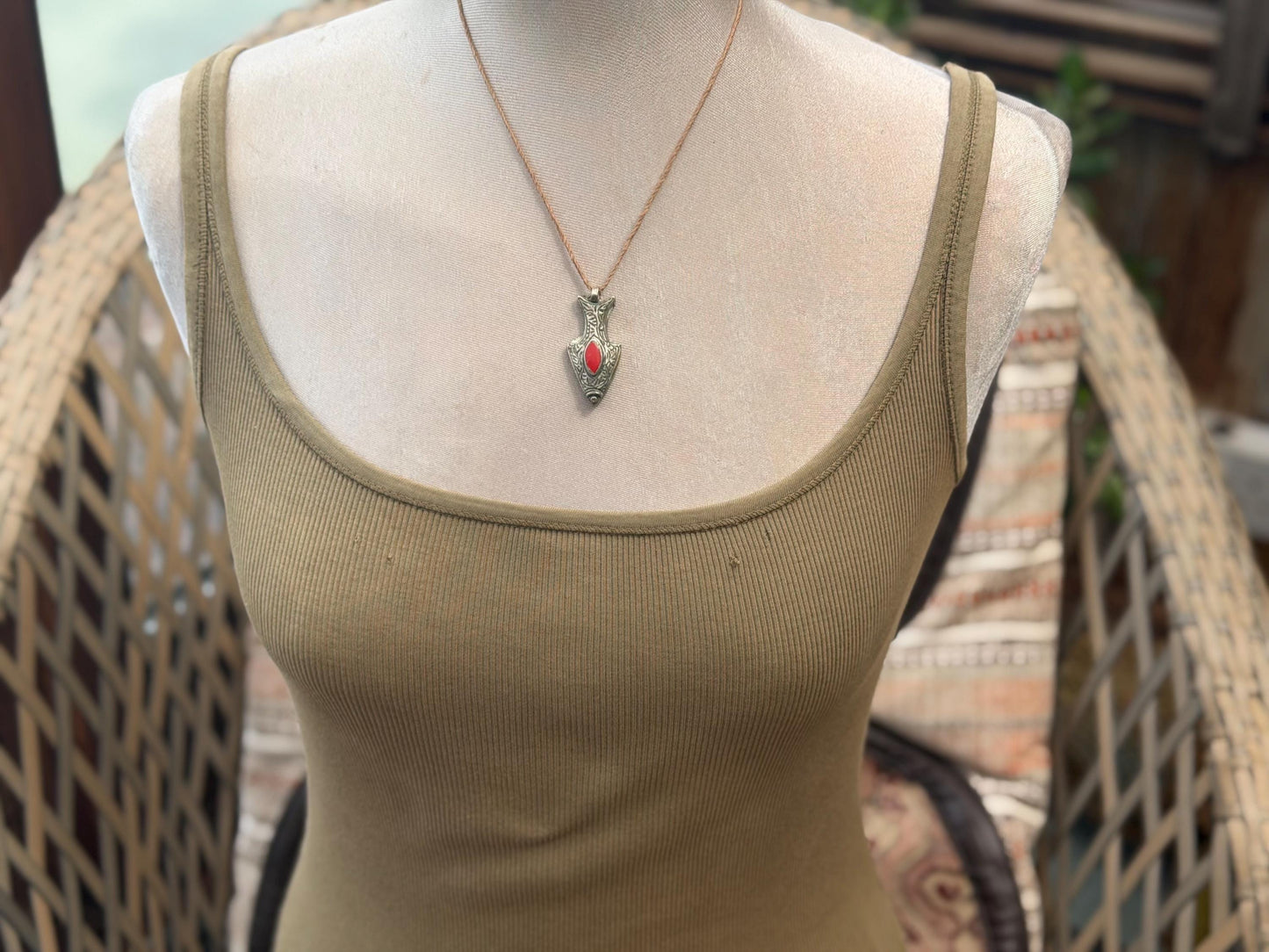Gypsy jewellery, fish necklace, eco friendly jewellery, vintage jewellery, ethical jewellery, fish pendant, boho necklace, unique necklace