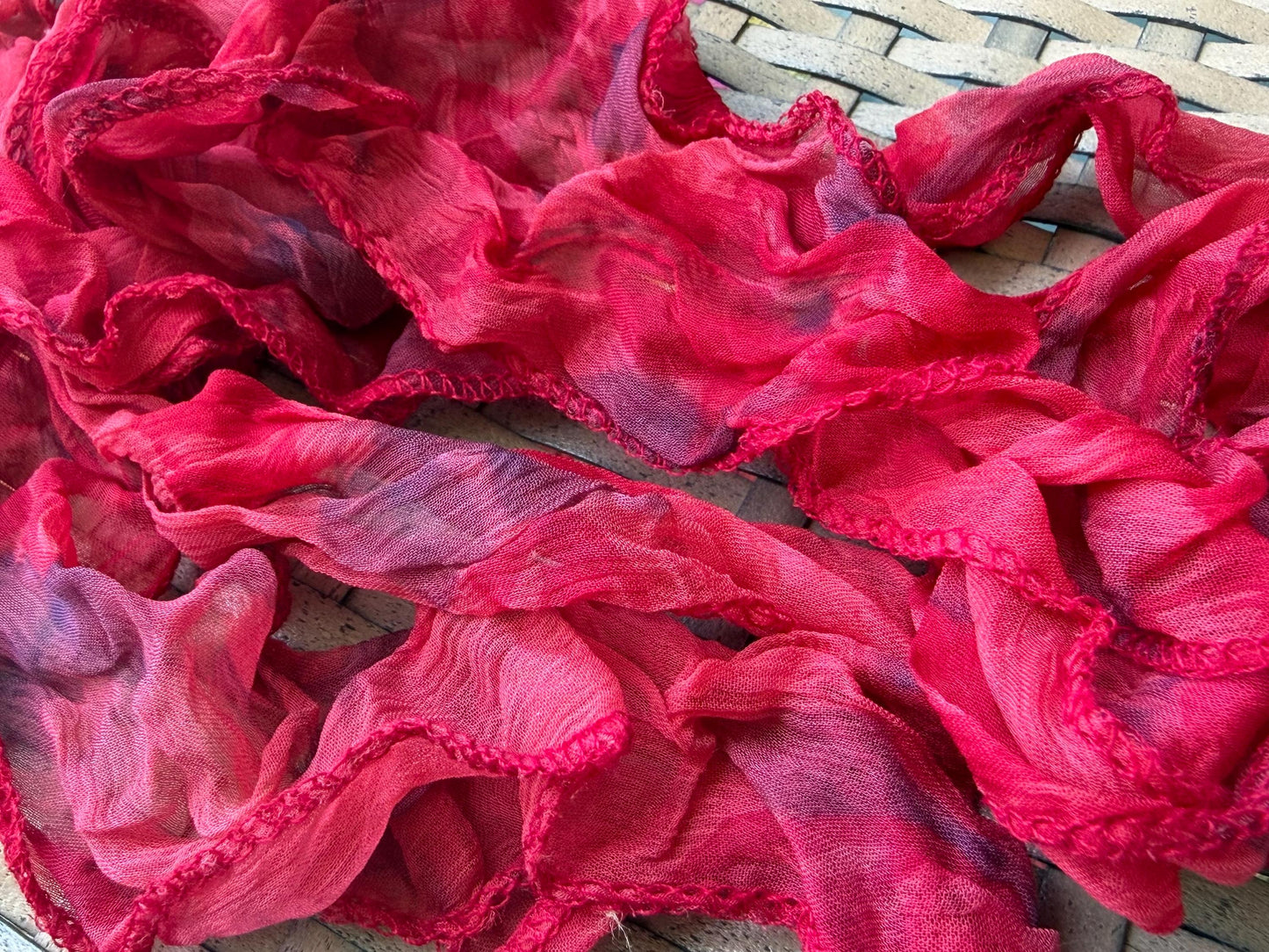 SALE Recycled hair scarves. Also perfect as present ribbons, curtain ties and more. Eco friendly gift ideas.