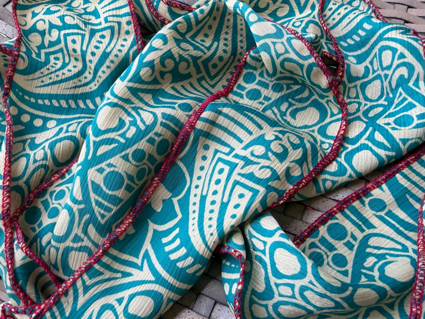 SALE Recycled hair scarves. Also perfect as present ribbons, curtain ties and more. Eco friendly gift ideas.