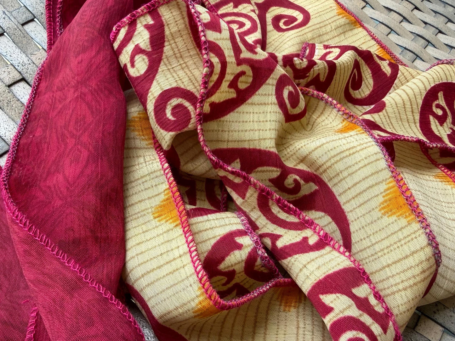 SALE Recycled hair scarves. Also perfect as present ribbons, curtain ties and more. Eco friendly gift ideas.