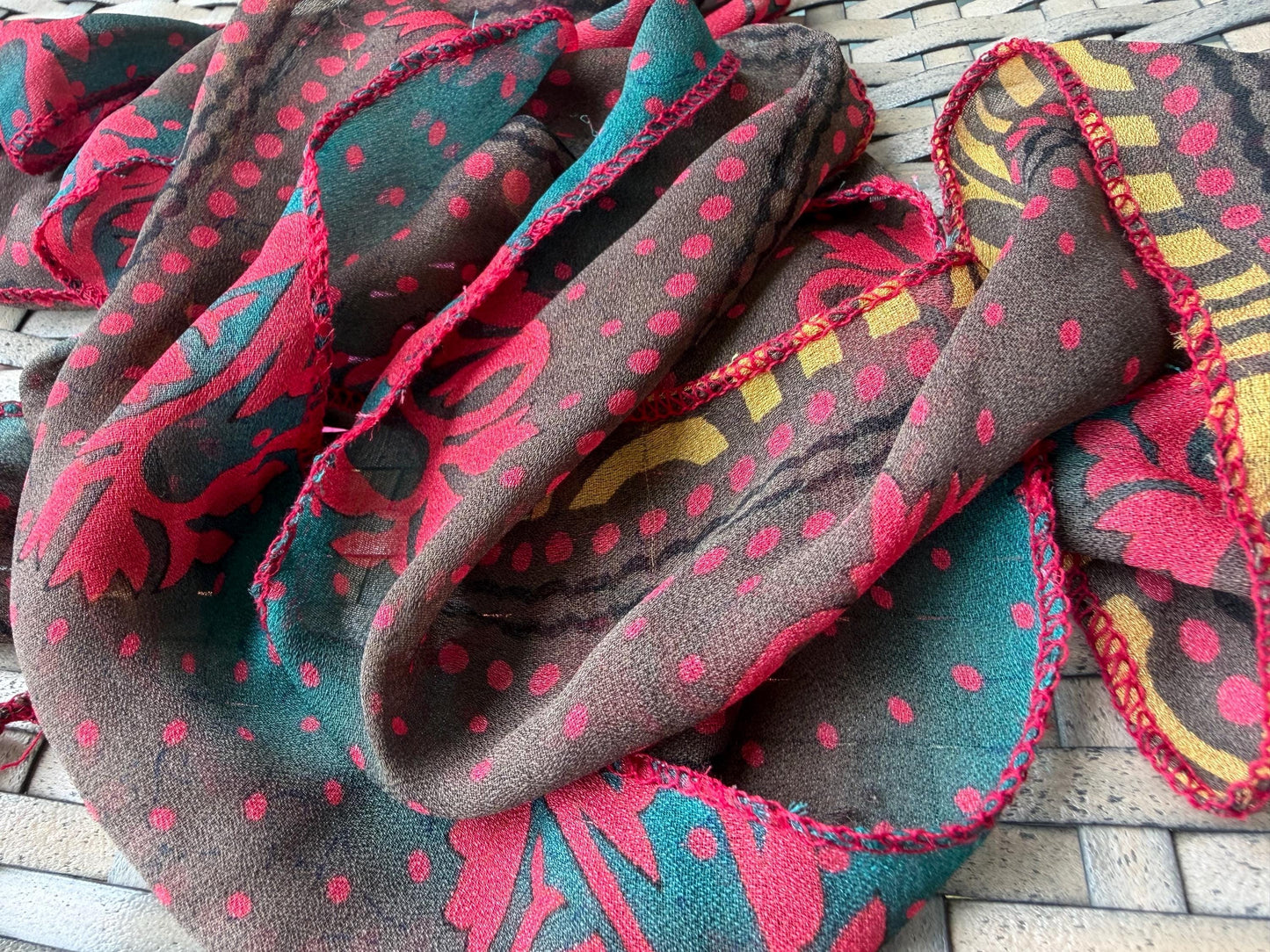 SALE Recycled head scarves, hair bands, eco friendly hair wrap, boho hair accessories, eco friendly gift for her, handmade hair ties