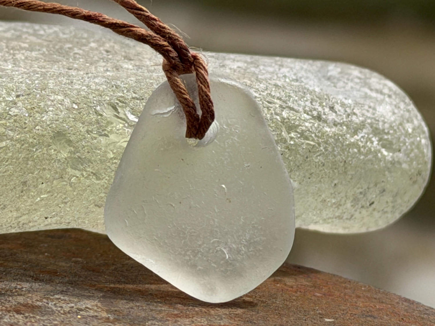 Unisex Cornish sea glass necklace, surf necklace, hippy necklace, gift for him, gift for her, recycled necklace, eco friendly necklace, boho