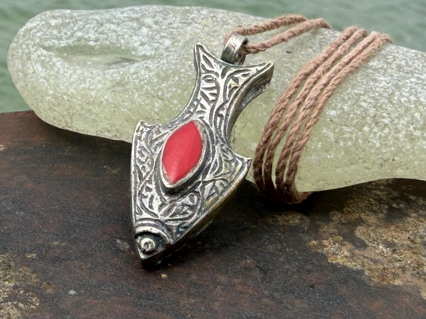Gypsy jewellery, fish necklace, eco friendly jewellery, vintage jewellery, ethical jewellery, fish pendant, boho necklace, unique necklace